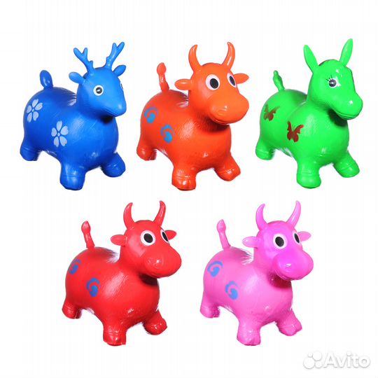 Яркие резиновые игрушки-прыгуны