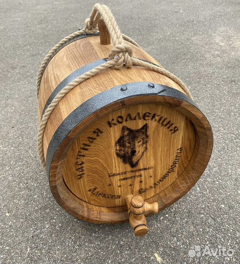 Дубовые бочки люкс с индивидуальной гравировкой