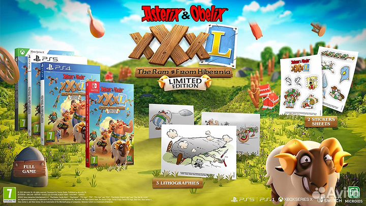 Asterix & Obelix xxxl: The Ram From Hibernia. Limited Edition PS4, русские субтитры