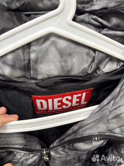 Пуховик Diesel Grey Padded Ripstop оригинал