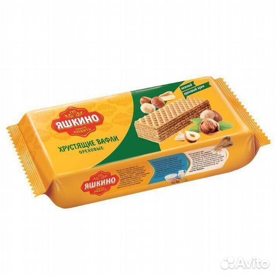 Опт - Вафли Яшкино ореховые 300г