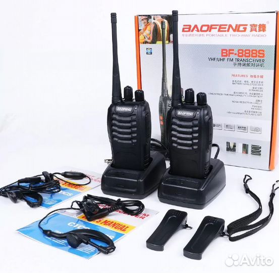 Комплект раций Baofeng BF - 888 S с разъемом USB