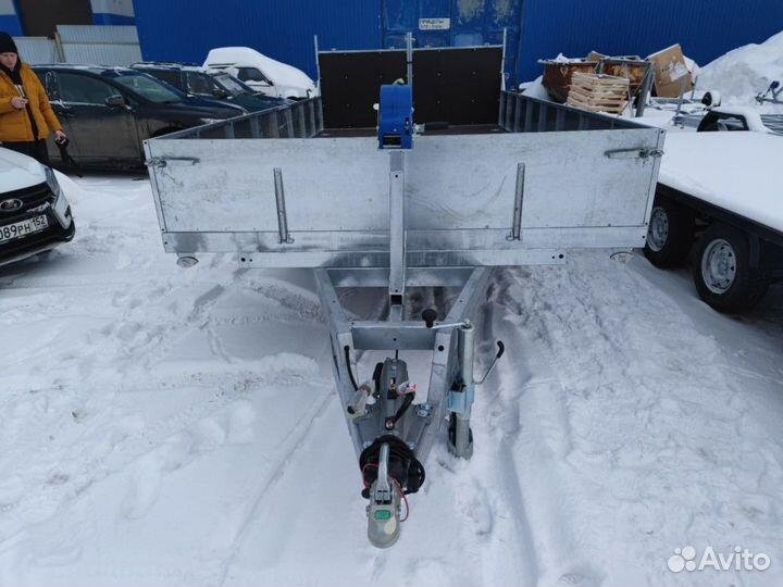 Прицеп г/п 3 тонны с бортом 4,5 метра оцинкованный