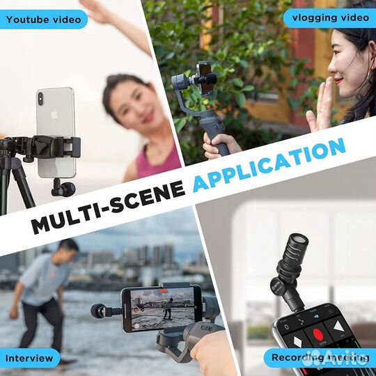 Мини микрофон boya BY-M100D iPhone iOS