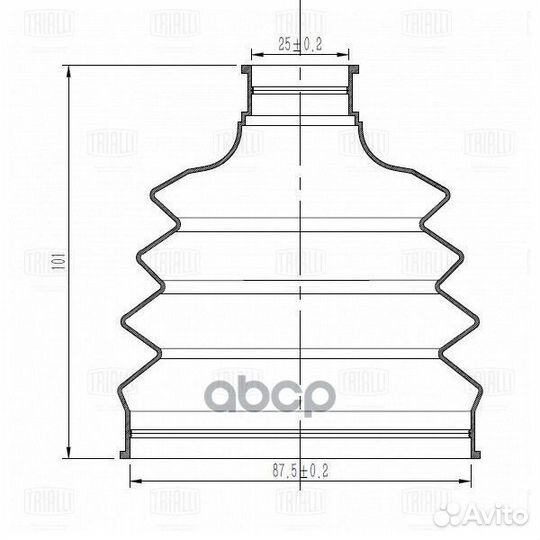 FG 1414 ккт пыльника шруса наруж. хомуты, смазк