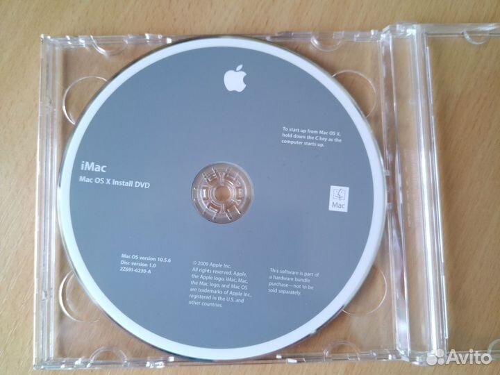 Apple iMac OS 10.5.6 install DVD