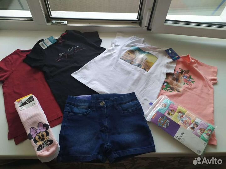 Пакет вещей для девочки 110-116/122-128