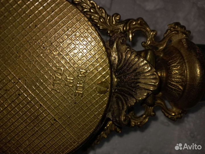 Часы каминные, подсвечники Италия