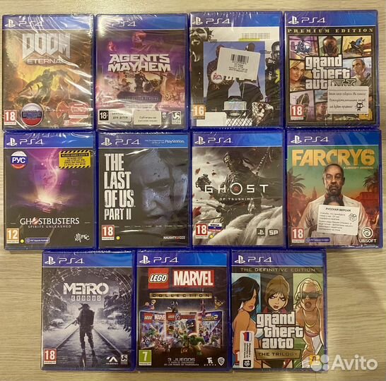 Новые игры для приставки sony PS 4