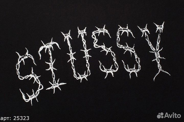 Футболка Stussy prison Чёрная