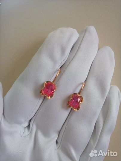 Золотые серьги,583, вес 2,91