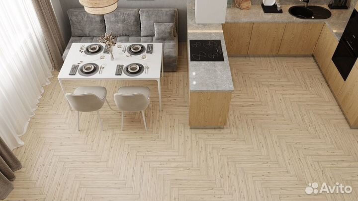 Ламинат Alpine Floor Herringbone LF102-1 Дуб Лион