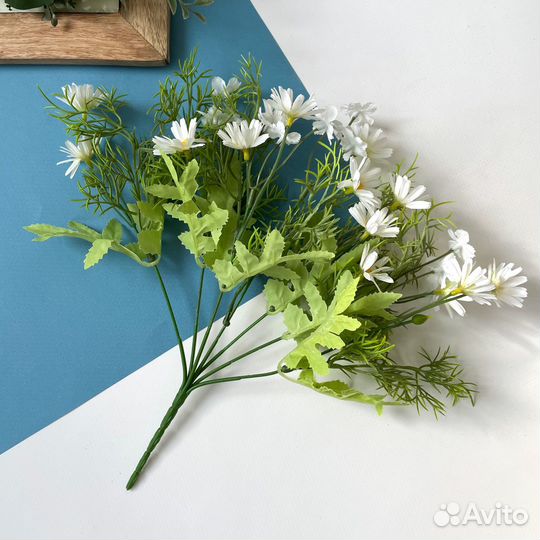 Ромашки белые луговые искусственные, d цветочка