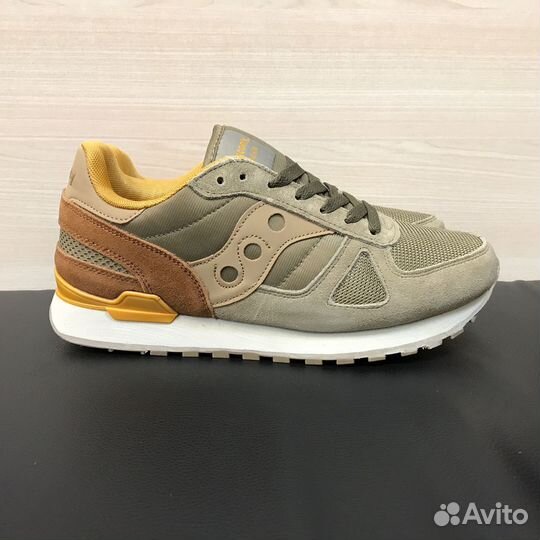 Кроссовки Saucony Shadow летние мужские коричневые