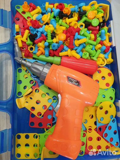 Конструктор-мозаика с дрелью Creative Portable Box