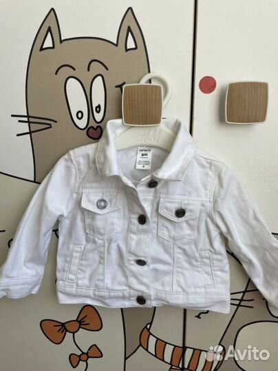 Детская джинцовка Carter's белая