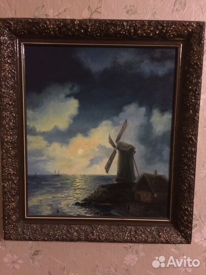 Картина маслом на холсте в раме