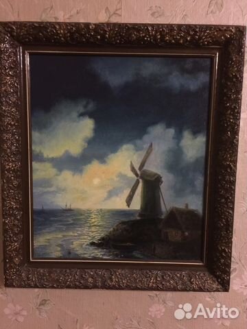 Картина маслом на холсте в раме