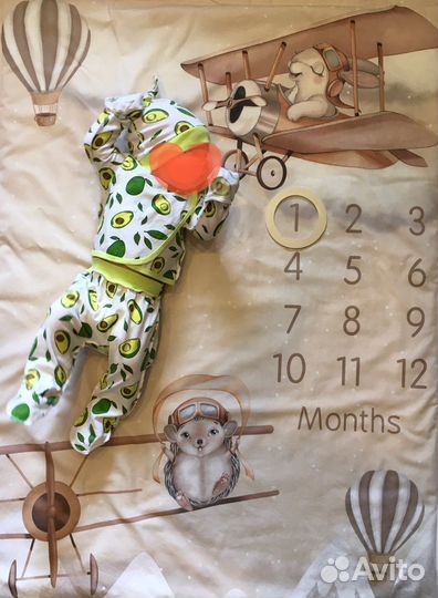 Плед для фотосессии новорожденного