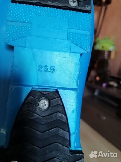 Детские горные лыжи - комплект с ботинками и палка