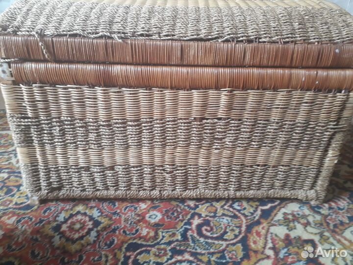 Сундук плетеная корзина СССР