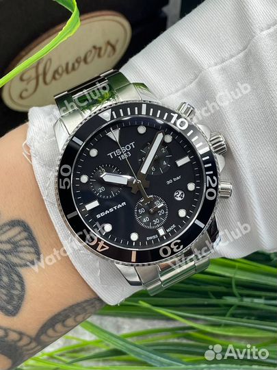 Мужские часы Tissot Seastar сапфир стекло