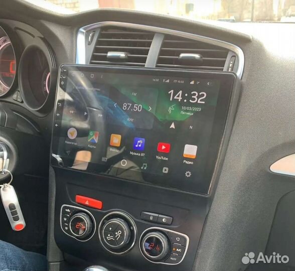 Штатные андроид магнитолы для Citroen C4 2013-2017