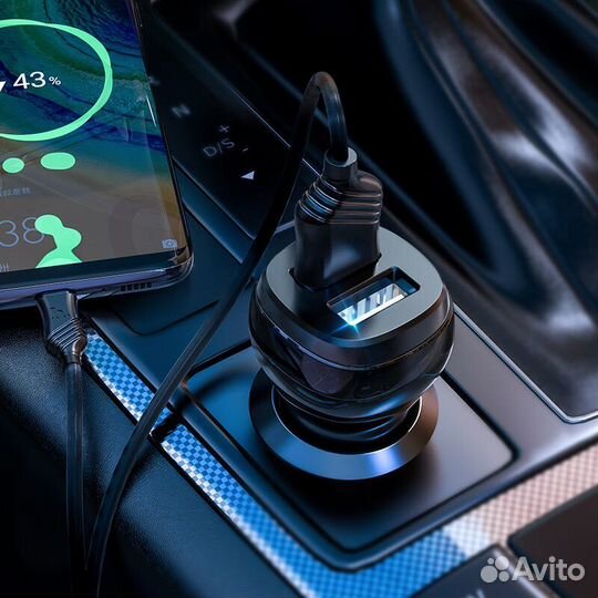 Автомобильное зарядное устройство hoco Z40 Superio