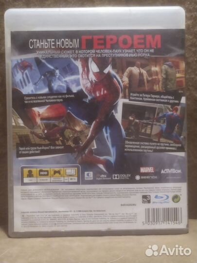Диск на ps3 the amazing spider man 2