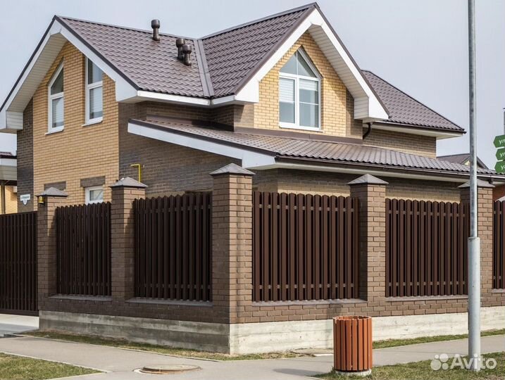 Металлический штакетник / Евроштакетник