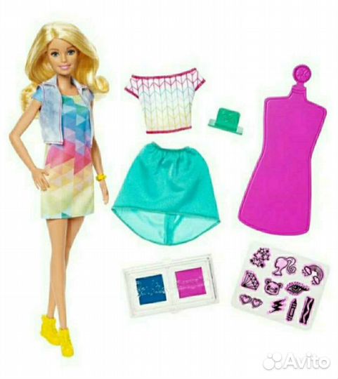Кукла барби Цветной сюрприз