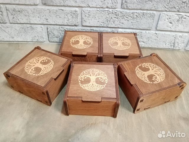 Деревянные коробки для подарков и продукции