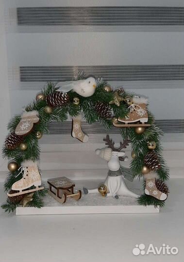 Новогодние, интерьерные композиции