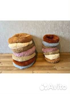 Лежанка круглая для кошек и собак 60 см