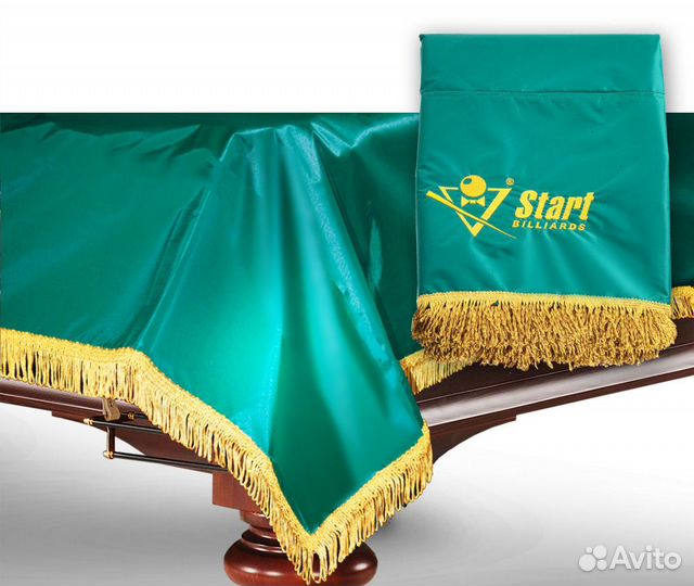 Чехол для б/стола 11-2 (зеленый с желтой