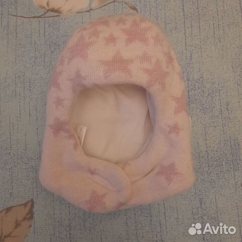 Шапка шлем зима для девочки, 42р-р