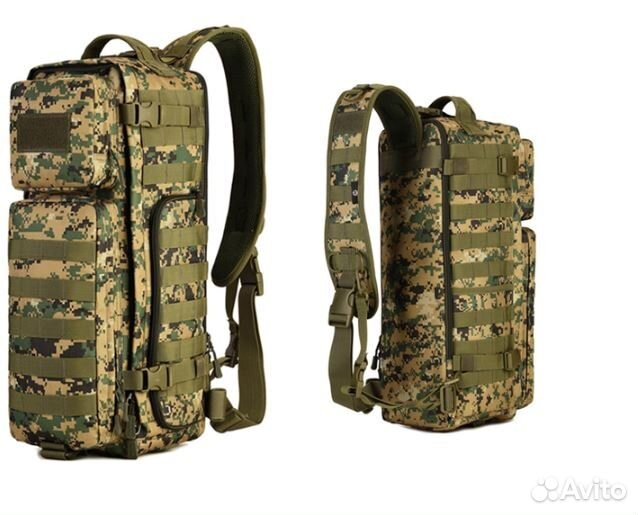 Однолямочный тактический рюкзак 20 л. Арт.0010