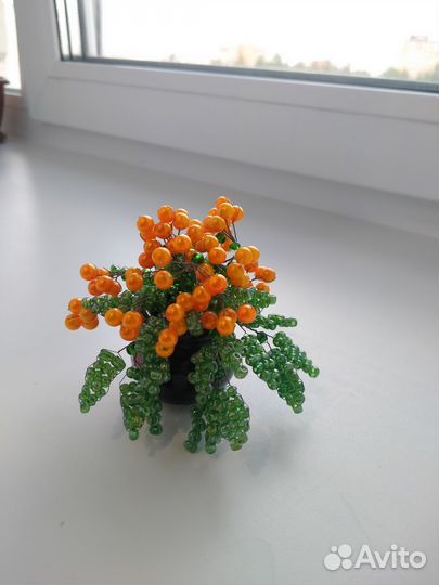 Рябина из бисера