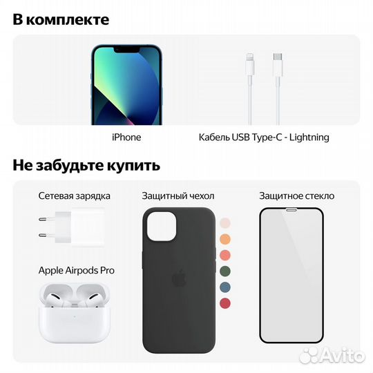 Смартфон Apple iPhone 13 128 гб, nano SIM+eSIM