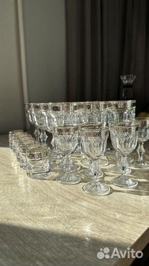 Бокалы фужеры рюмки богемия