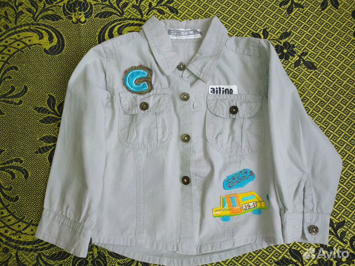 Рубашки 9-12 мес