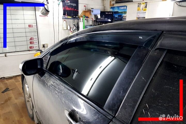 Съемная жесткая тонировка Audi A4 B6 (univ) 01-05