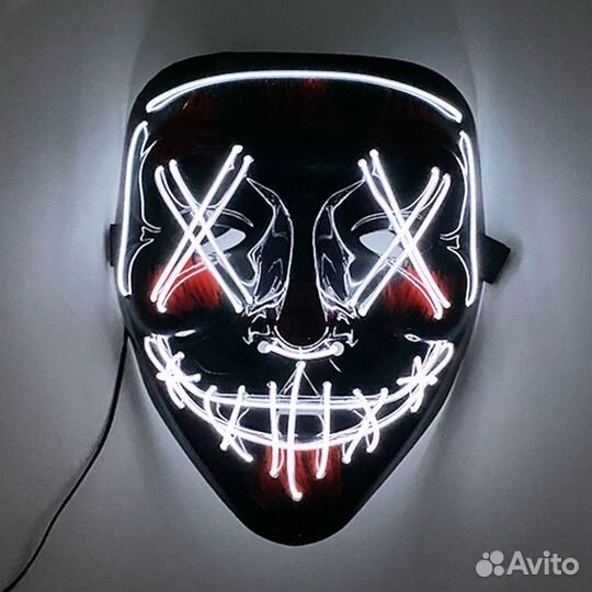 Светящаяся маска на Хэллоуин (новые)