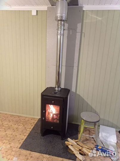 Печь камин на дровах