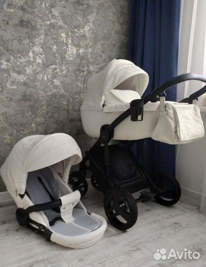 Коляска 2 в 1 эко кожа