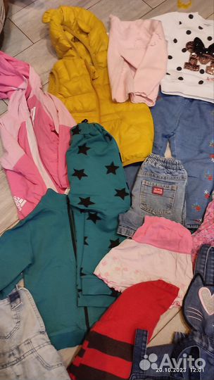 Вещи пакетом на девочку 86 размер