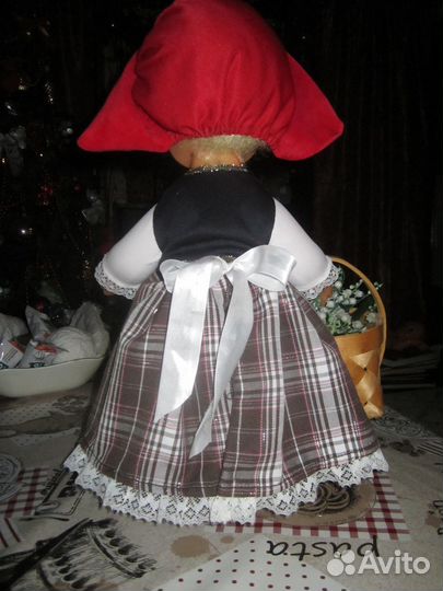 Кукла Гуля красная шапочка советская