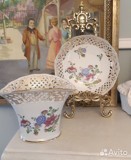 Ваза, сухарница фарфор Германия