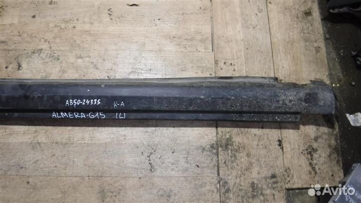 Накладка на порог (наружная) Nissan Almera (G15)