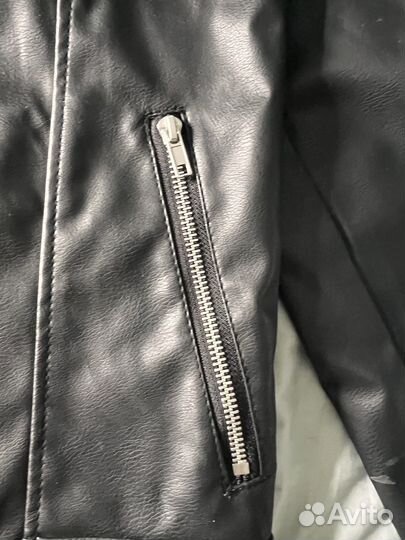 Кожаная куртка косуха H&M 152
